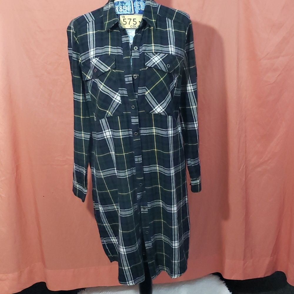 Forever 21 long plaid dress